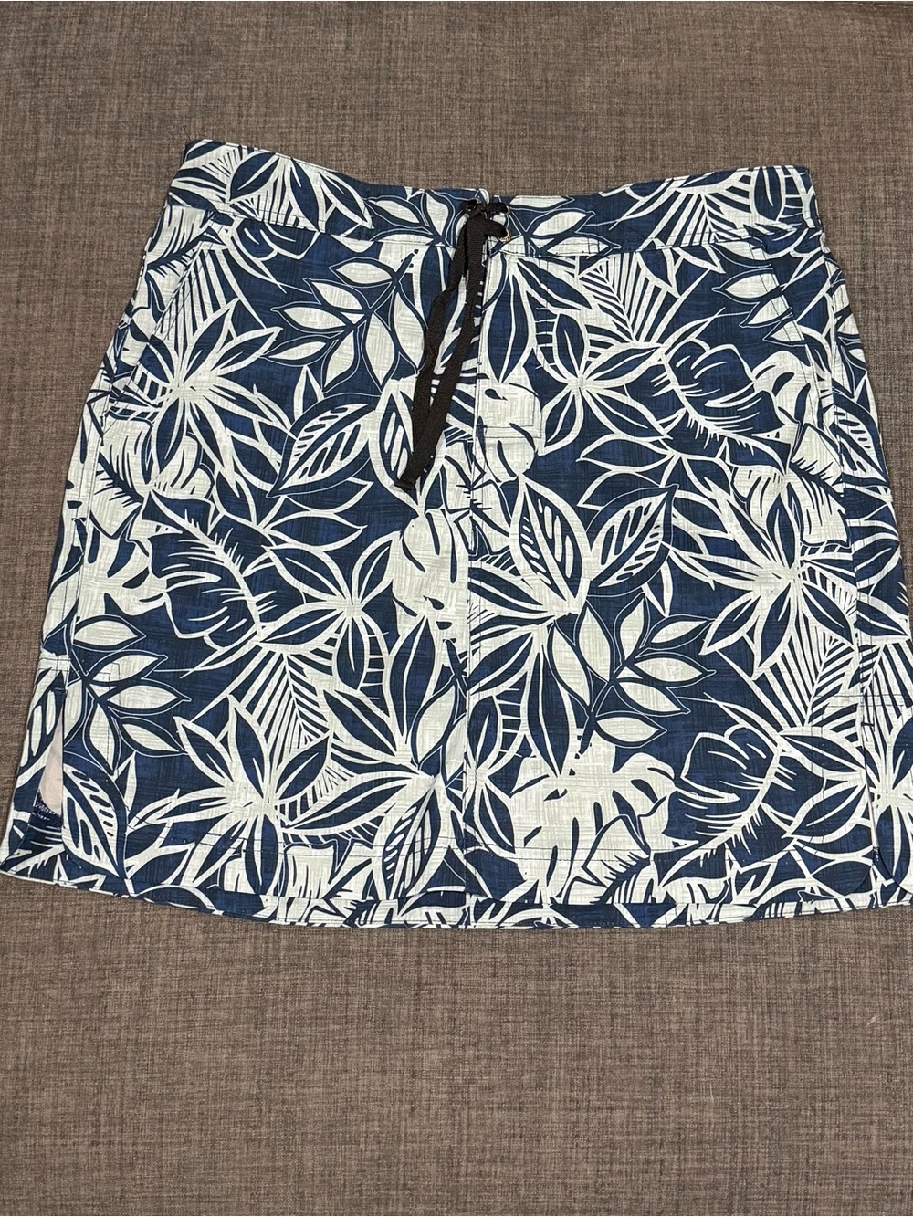 Rip Skirt Hawaii Tropical Drawstring Mini Skirt